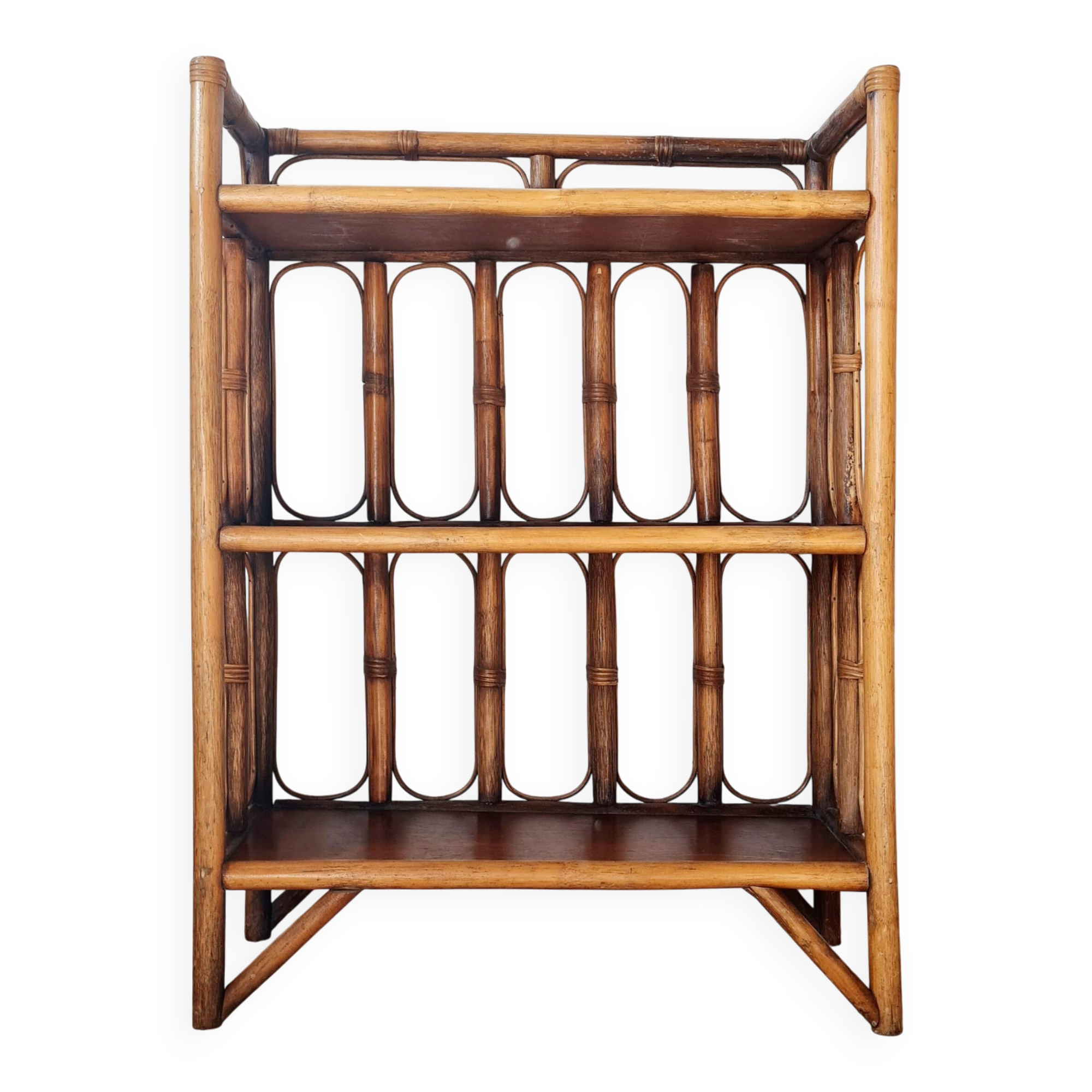 Antique bamboo shelf - bookcase