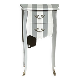 Petite commode rayee