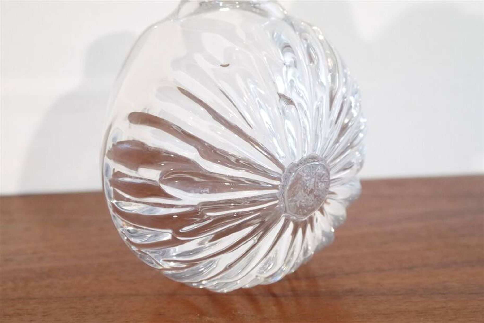 Vase finlandais en verre souflé 1960
