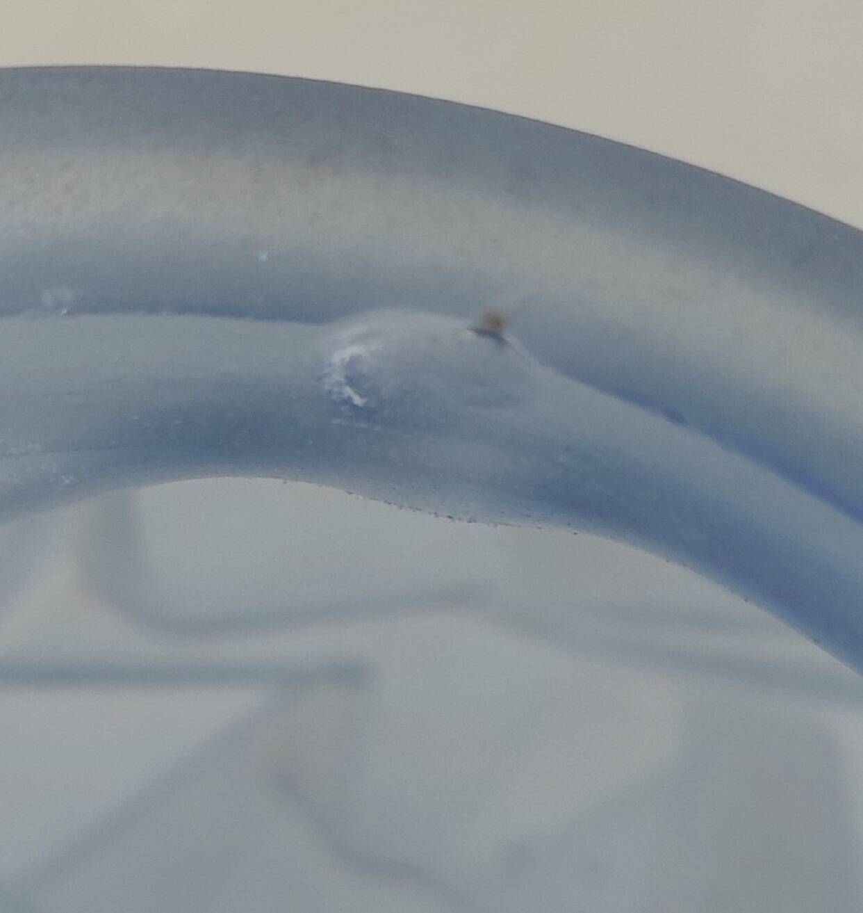 Art Deco blue glass vase