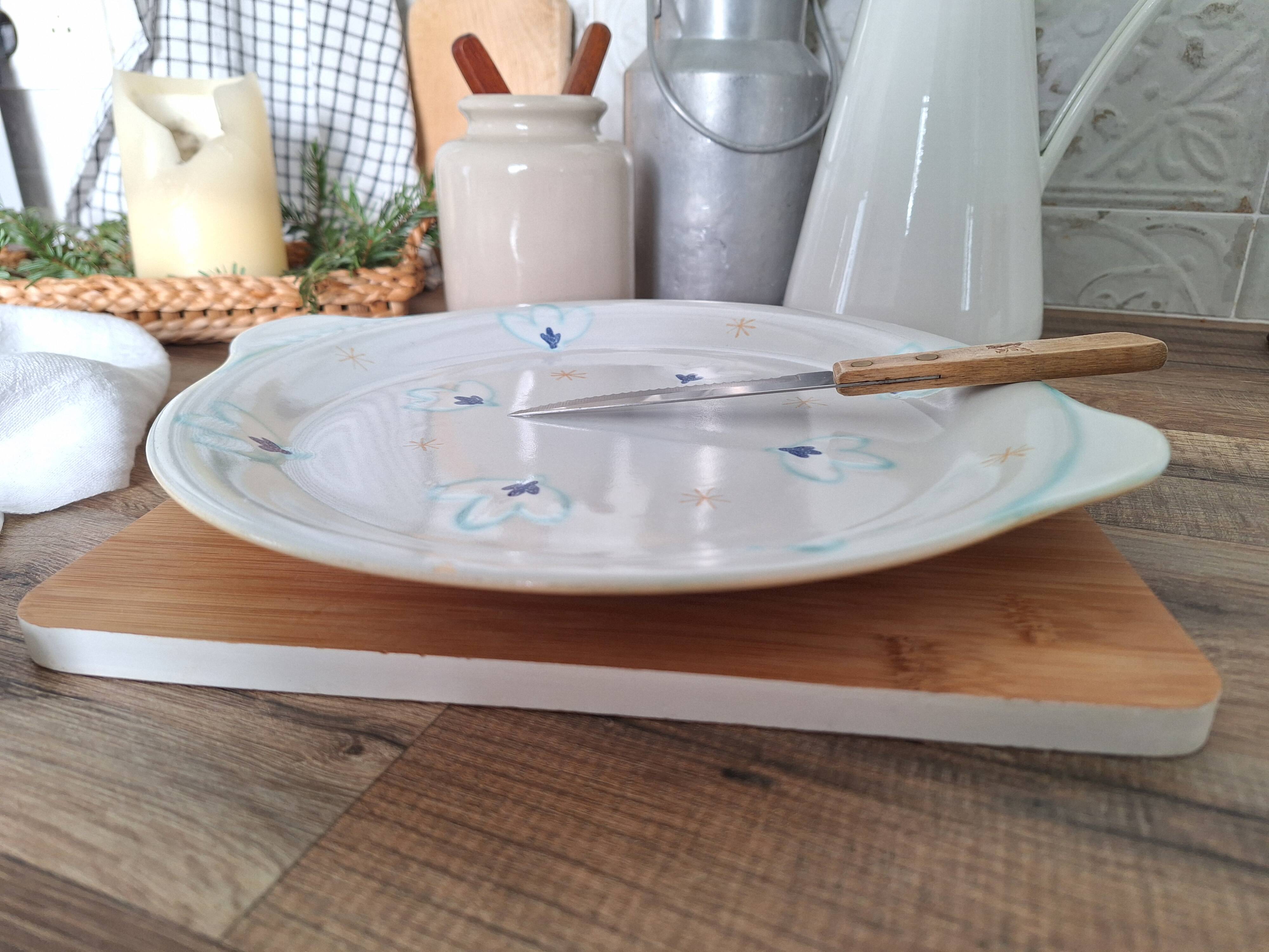 Blue pie dish Belgian manufacture Boch