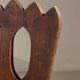 Pair of brutalist chairs in solid elm