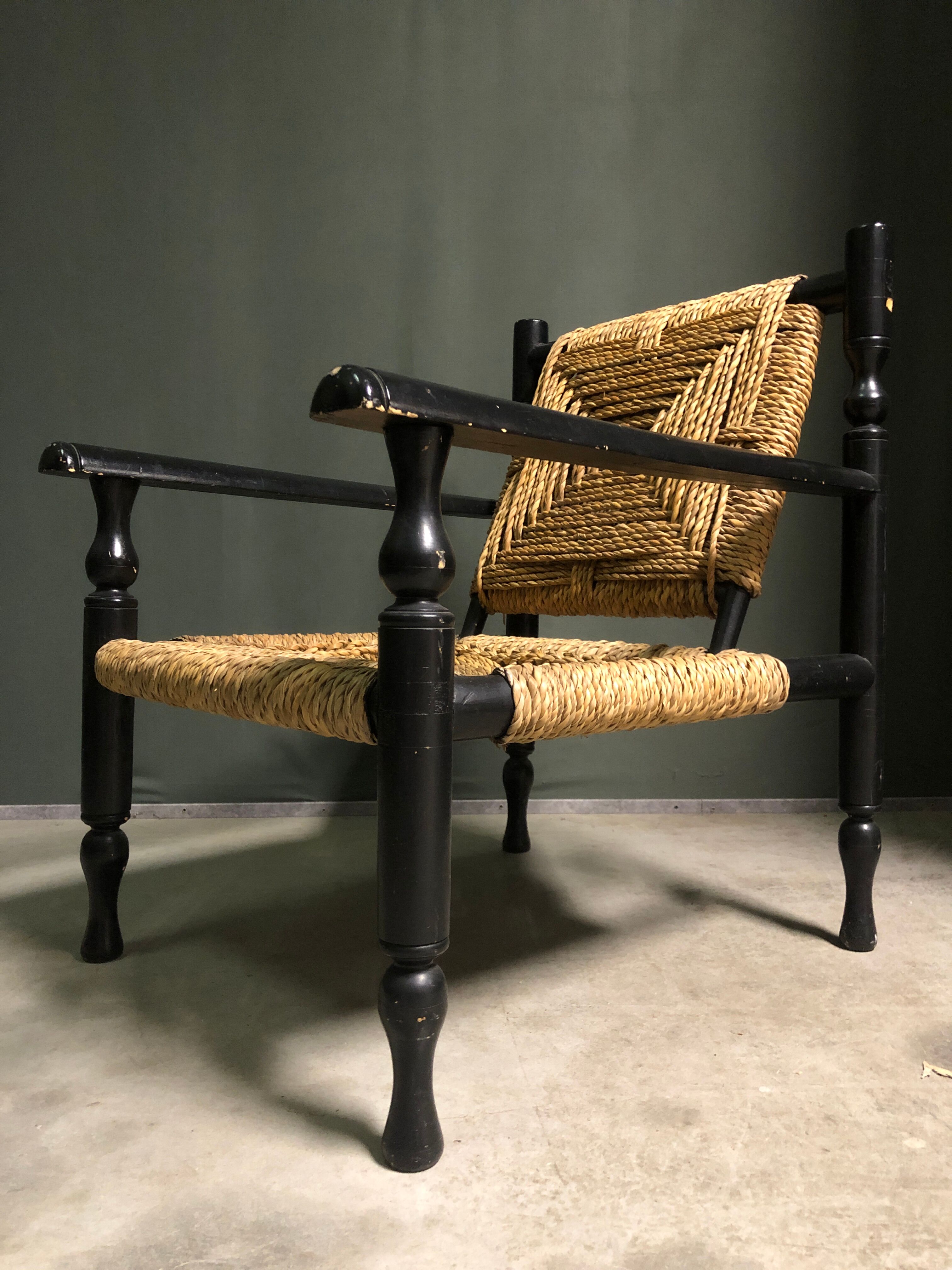 French rope lounge chair