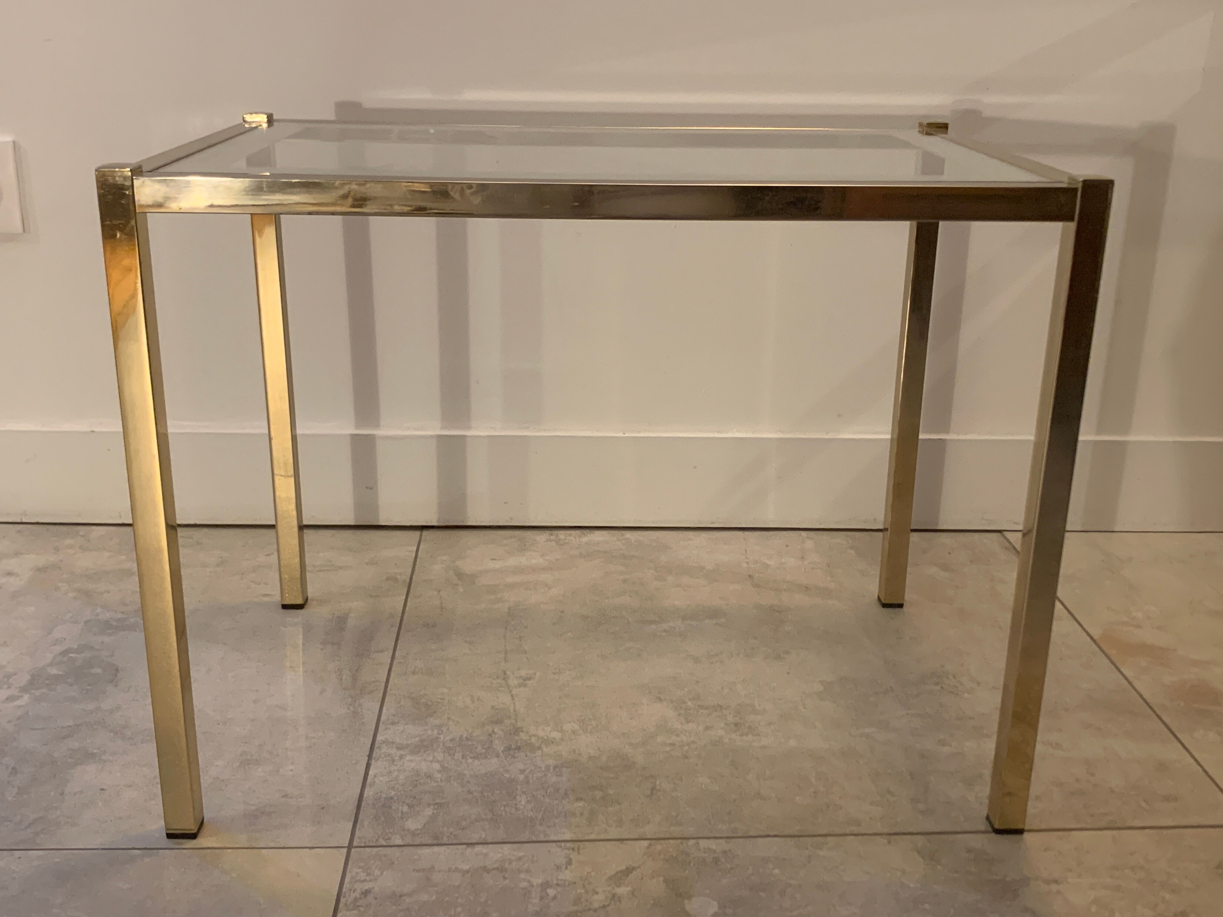 Brass coffee table