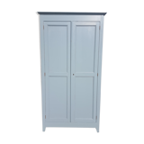 Grey blue Parisian wardrobe