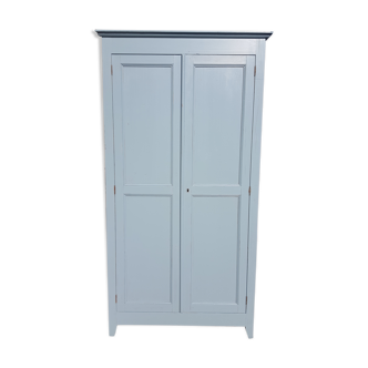 Grey blue Parisian wardrobe