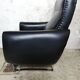 Luxury black Leather Armchair