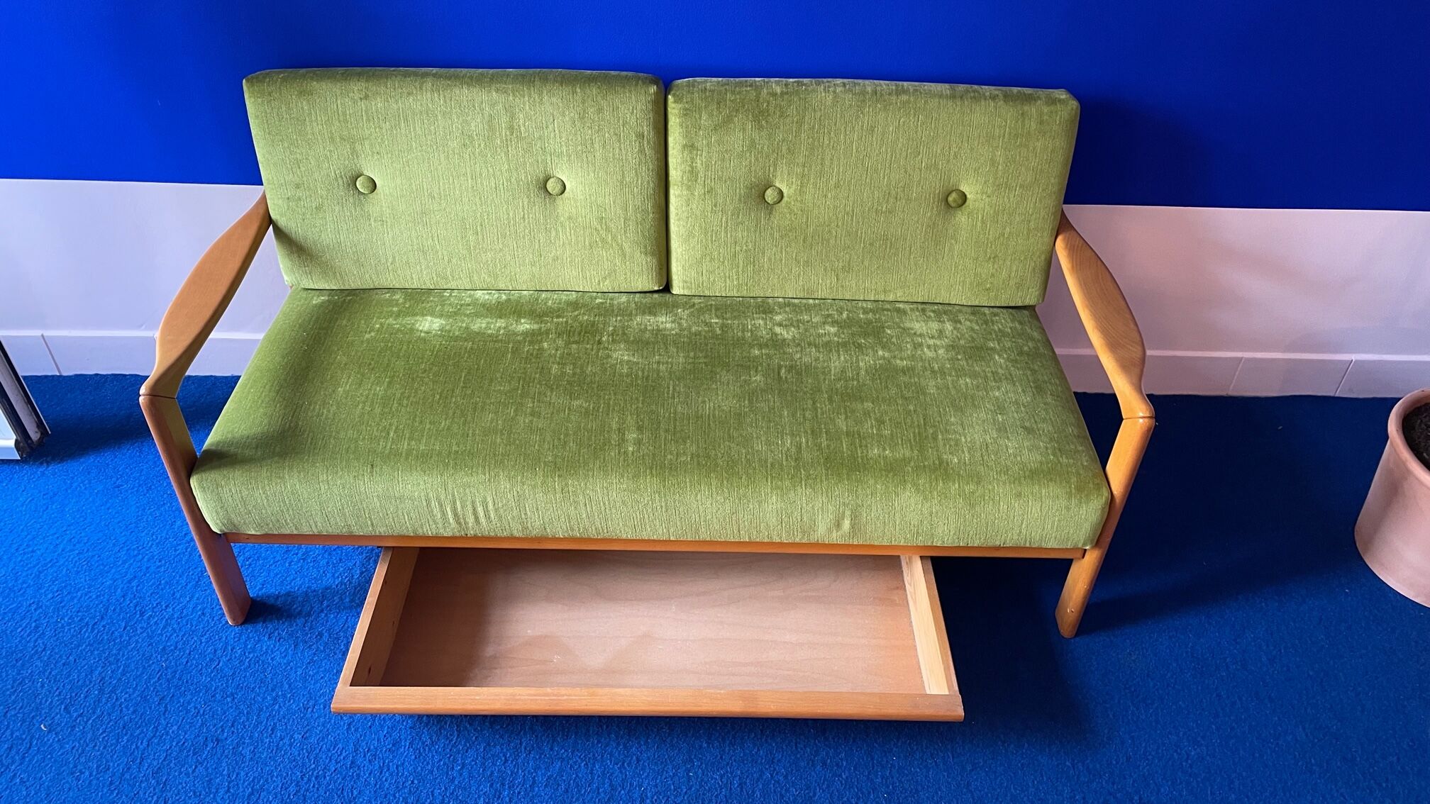 Daybed deux places avec coffre de rangement
