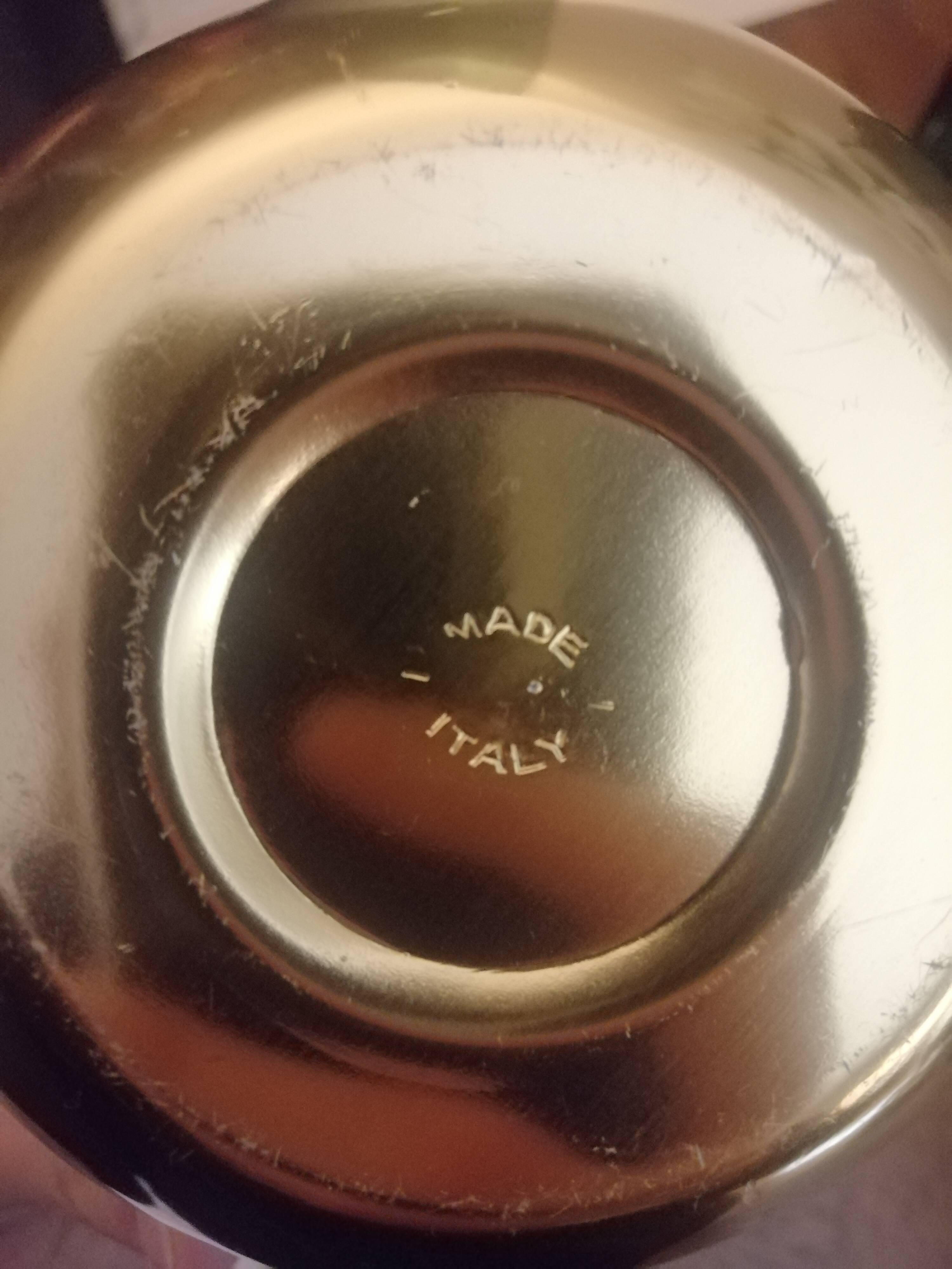 Vintage gold ice bucket