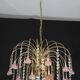 Set of 2 Meryl Streep, Pink Murano Flowers and Crystal Drops Chandelier, 19