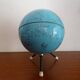 World globe sheet metal map taride cards vintage 50 60 - ø 12.5 cm