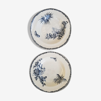 Set of 2 plates E.Bourgeois