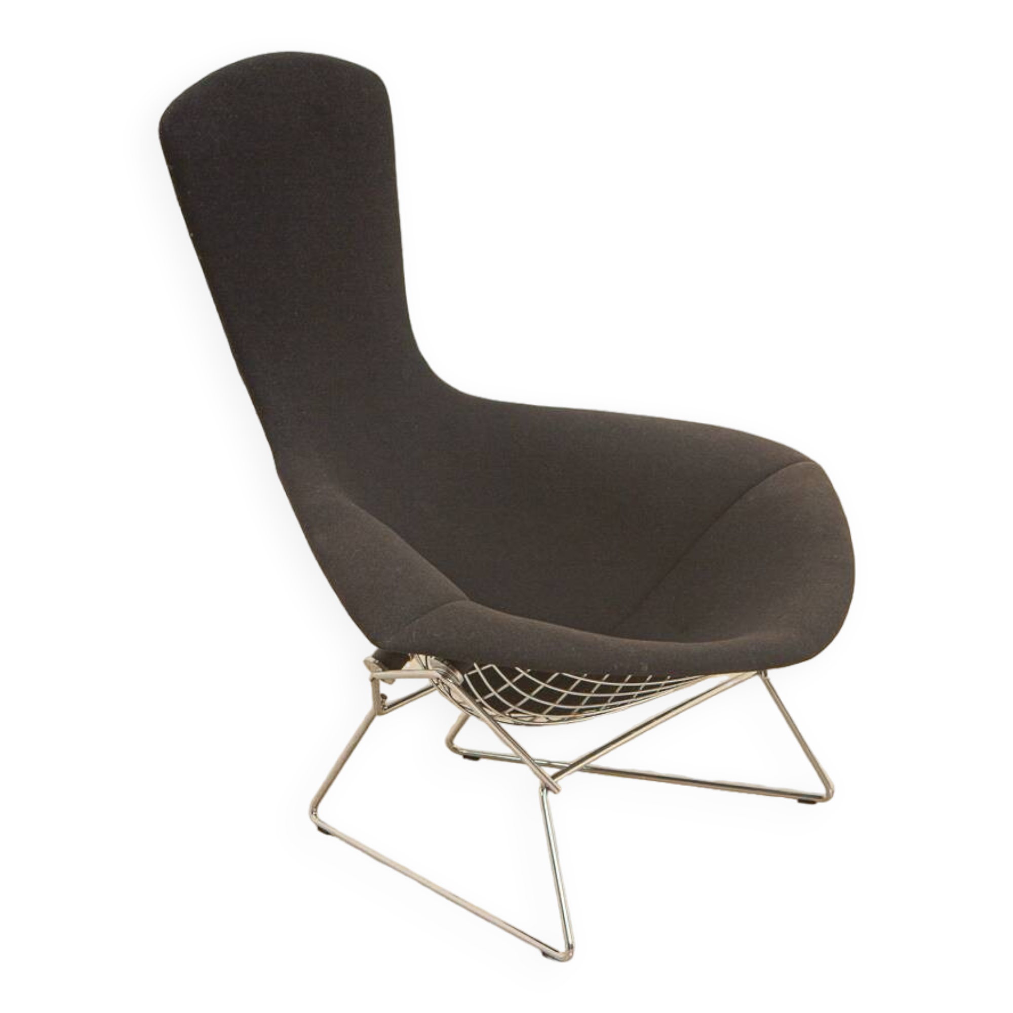 Black "Bird" armchair by Harry Bertoia for Knoll 80's