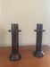 Pair of wooden candlesticks