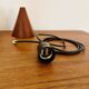 Danish Opaline and Teak Cascading Lamp by Nordisk Solar