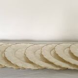 Mother-of-pearl and brass plates