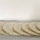 Assiettes nacre et laiton