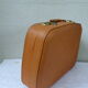 Valise vintage 1950-60 simili cuir caramel