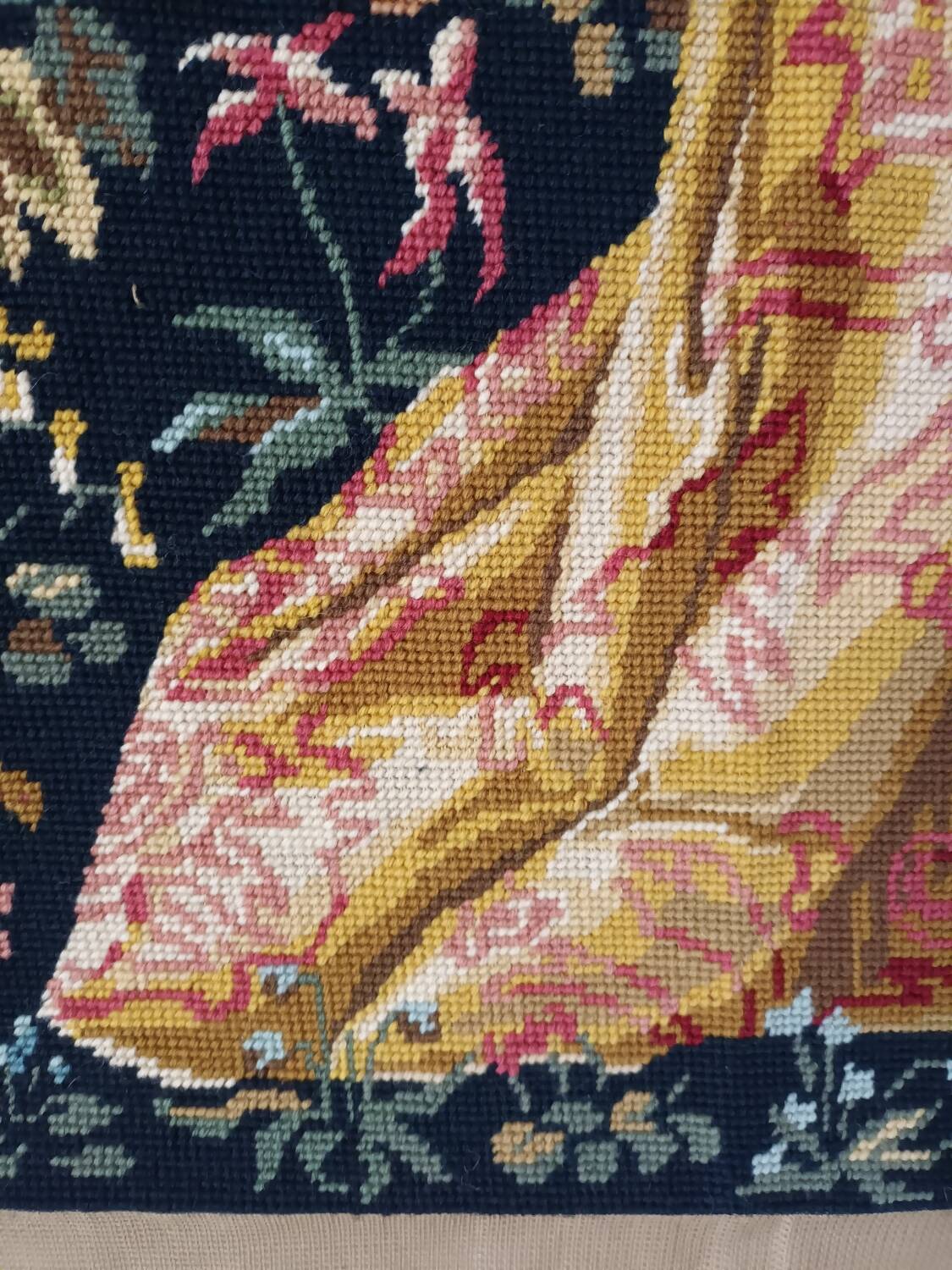 "The Harvest" handmade tapestry from the 20th century