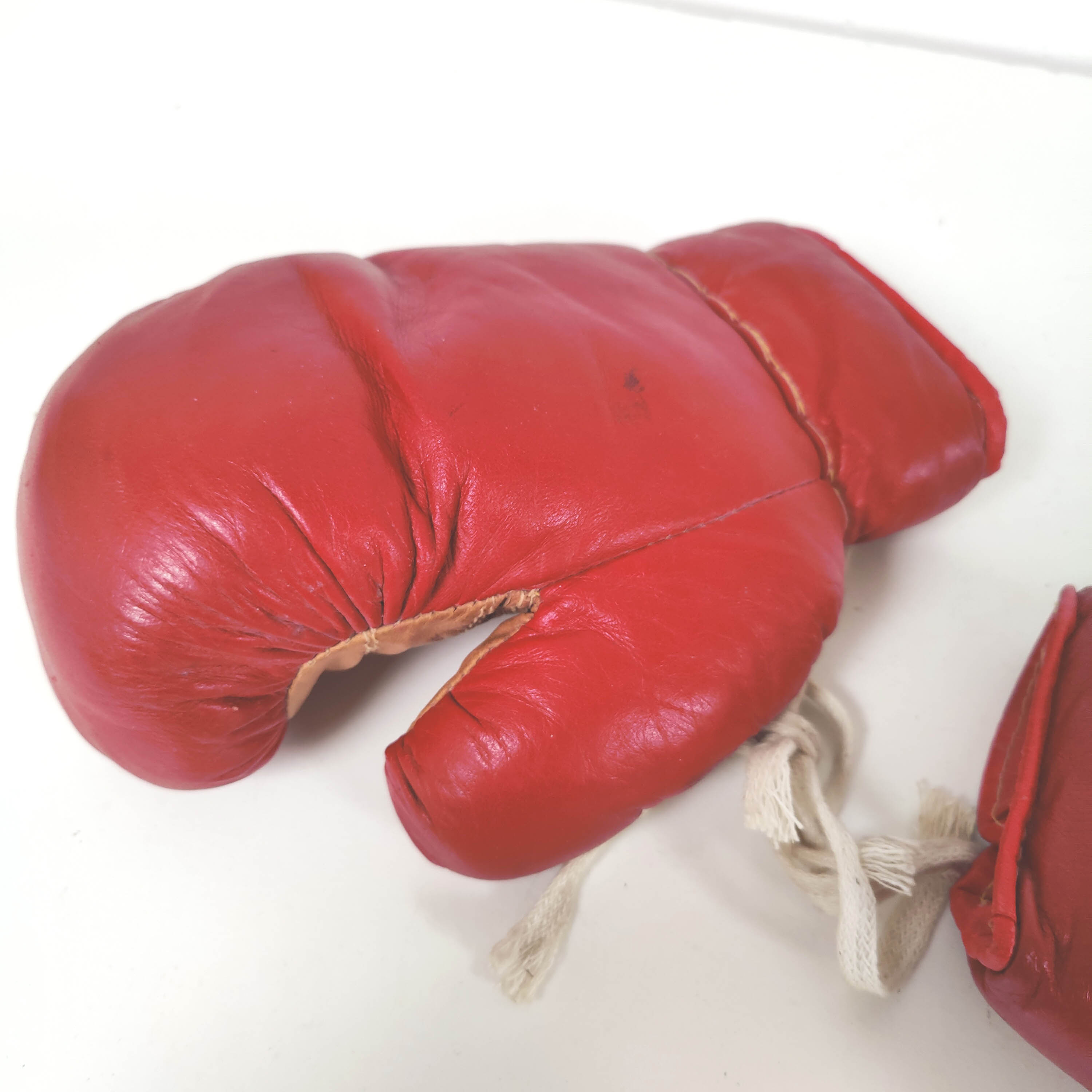 Vintage leather boxing gloves