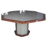 Octagonal marble table