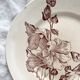 Ironstone dessert plate "Tremières" Salins pottery