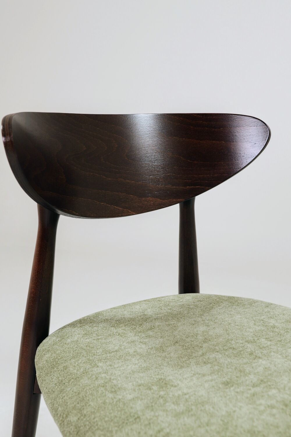 Modern Set of 6 Dining Chairs, Pistachio Farbic 