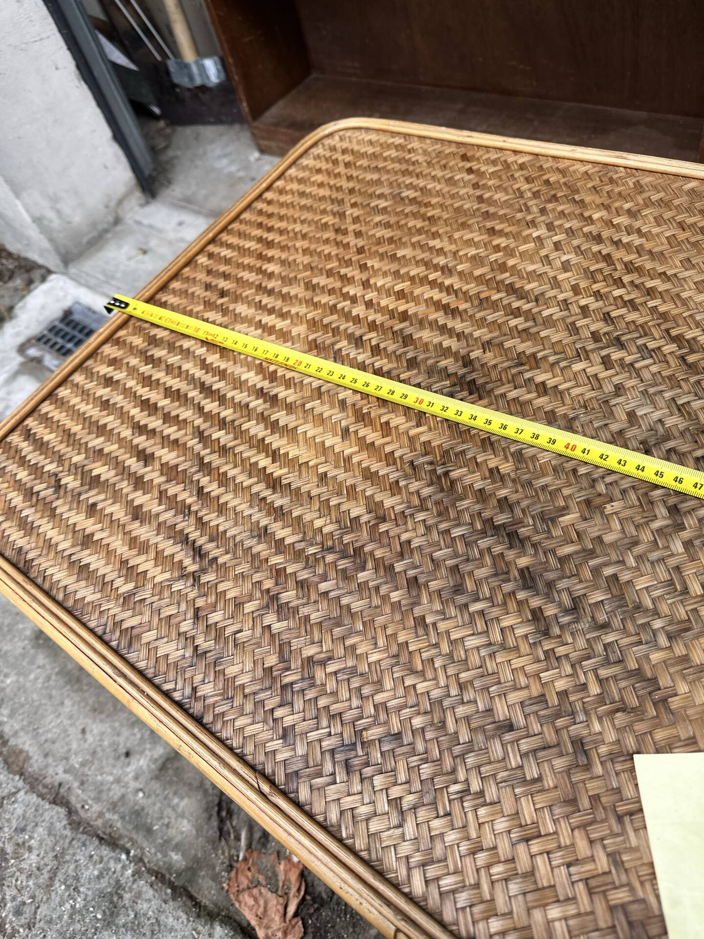 Wicker coffee table