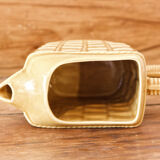 Earthenware pitcher, imitation straw