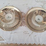Head to head in porcelain Bavaria 6 pieces floral decoration and gilding