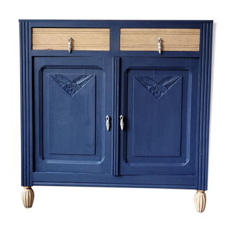 Vintage art deco chest of drawers fluted feet