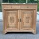 Parisian buffet in Art Deco style, renovated in raw solid oak and terrazzo marble 193.