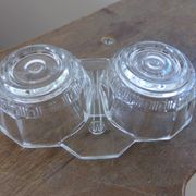 Salière poivrière en verre
