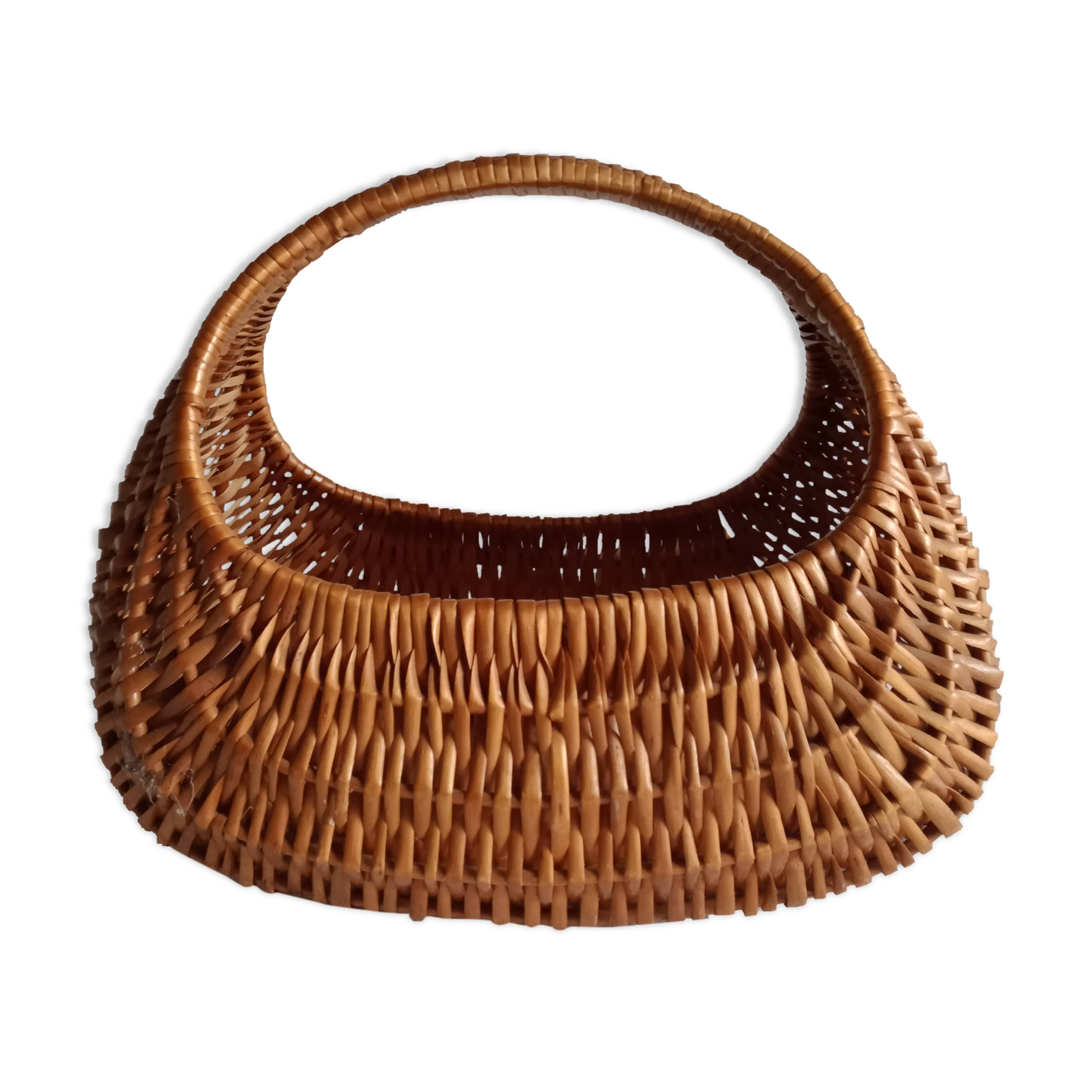 Vintage basket in woven wicker