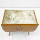 Pair of Mid-Century Style Beech and Chestnut Burl Bedside Tables, 1950s