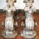 Paire de bases architecturales sculptées à la main, Italie, fin XIXe – débu