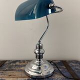 Blue banker notary lamp