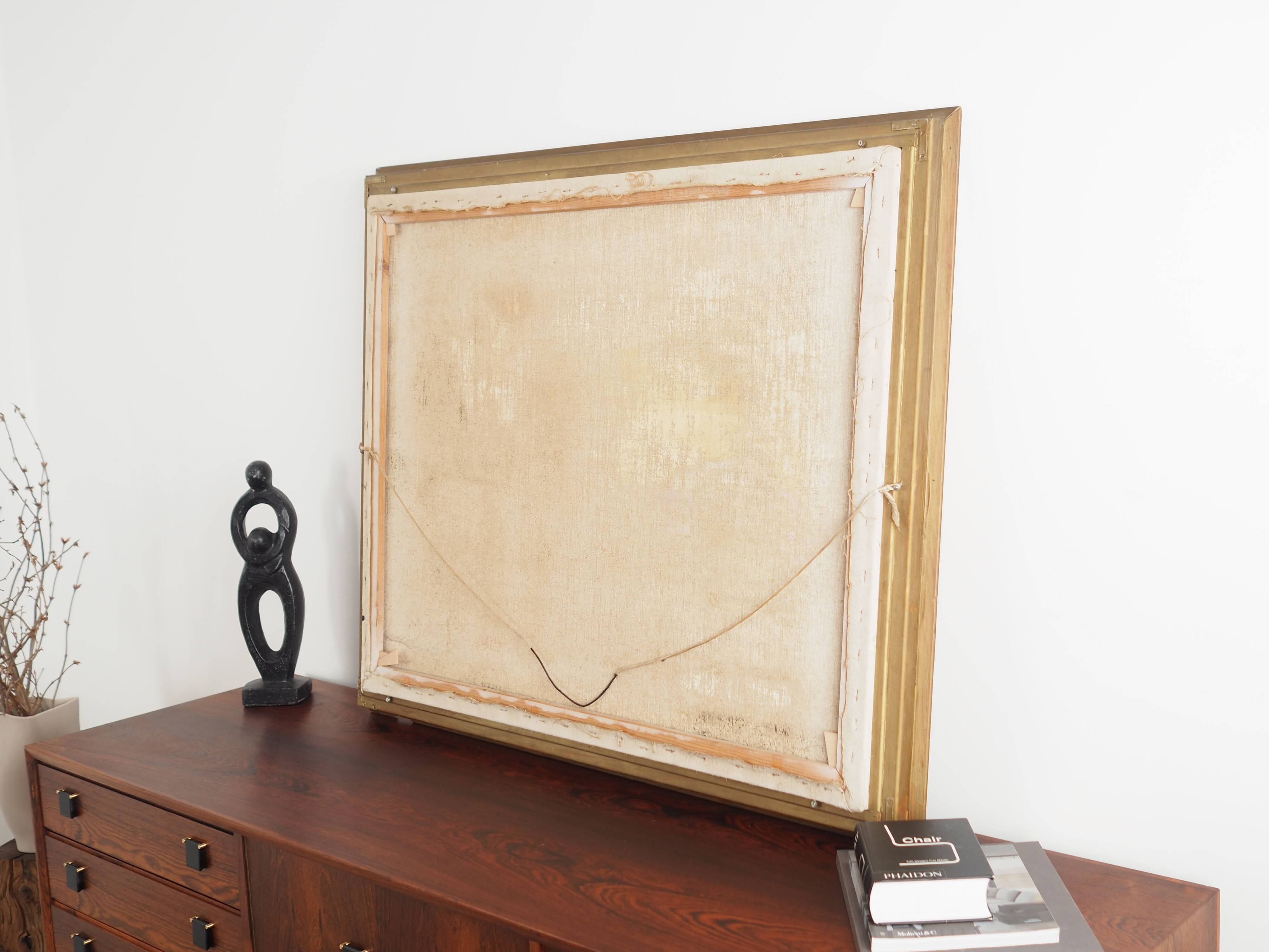 Painting „The Angler's Return”, Danish design, 1980s, by A. Enkeshafi