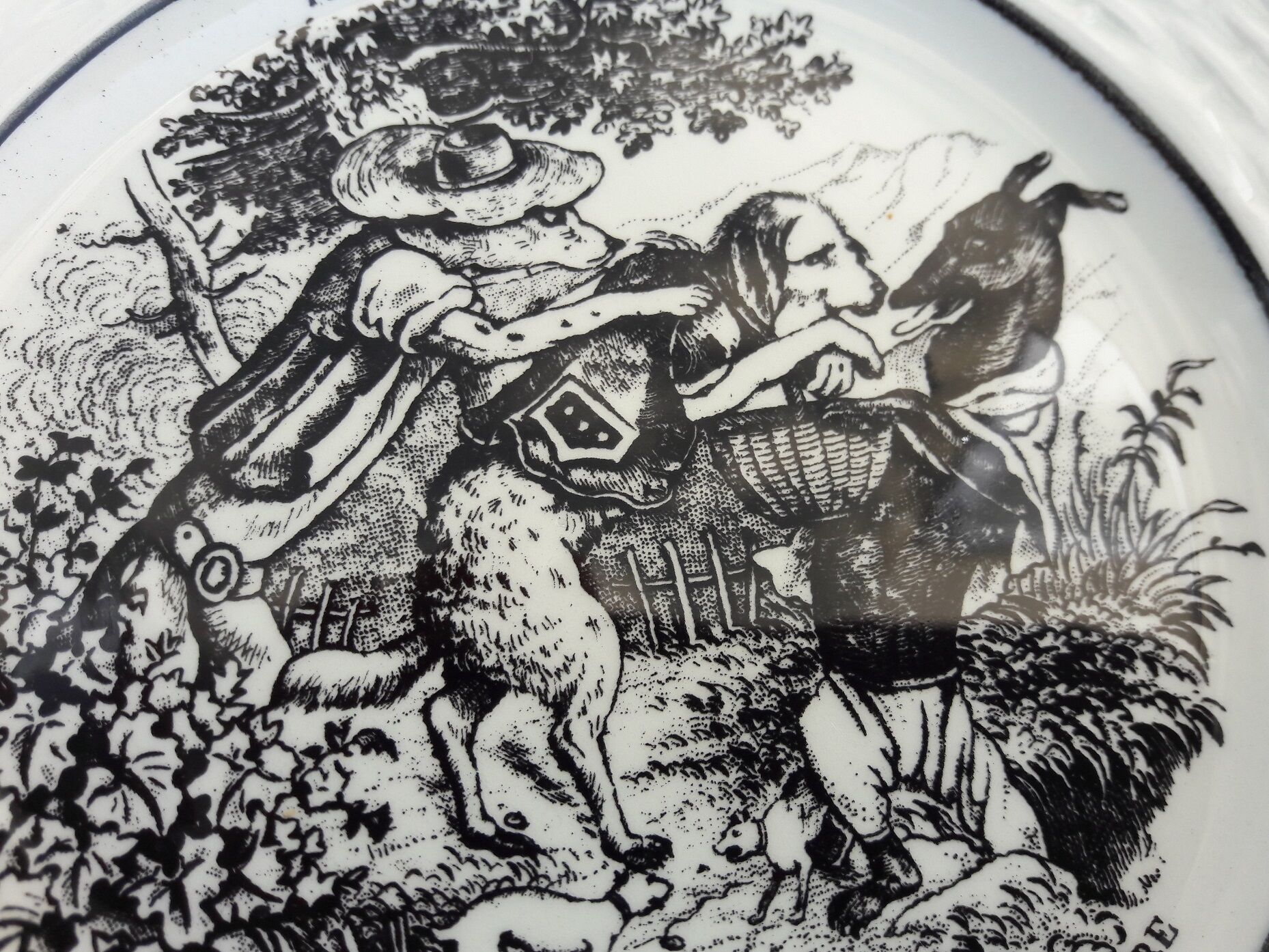 Plate fables La Fontaine