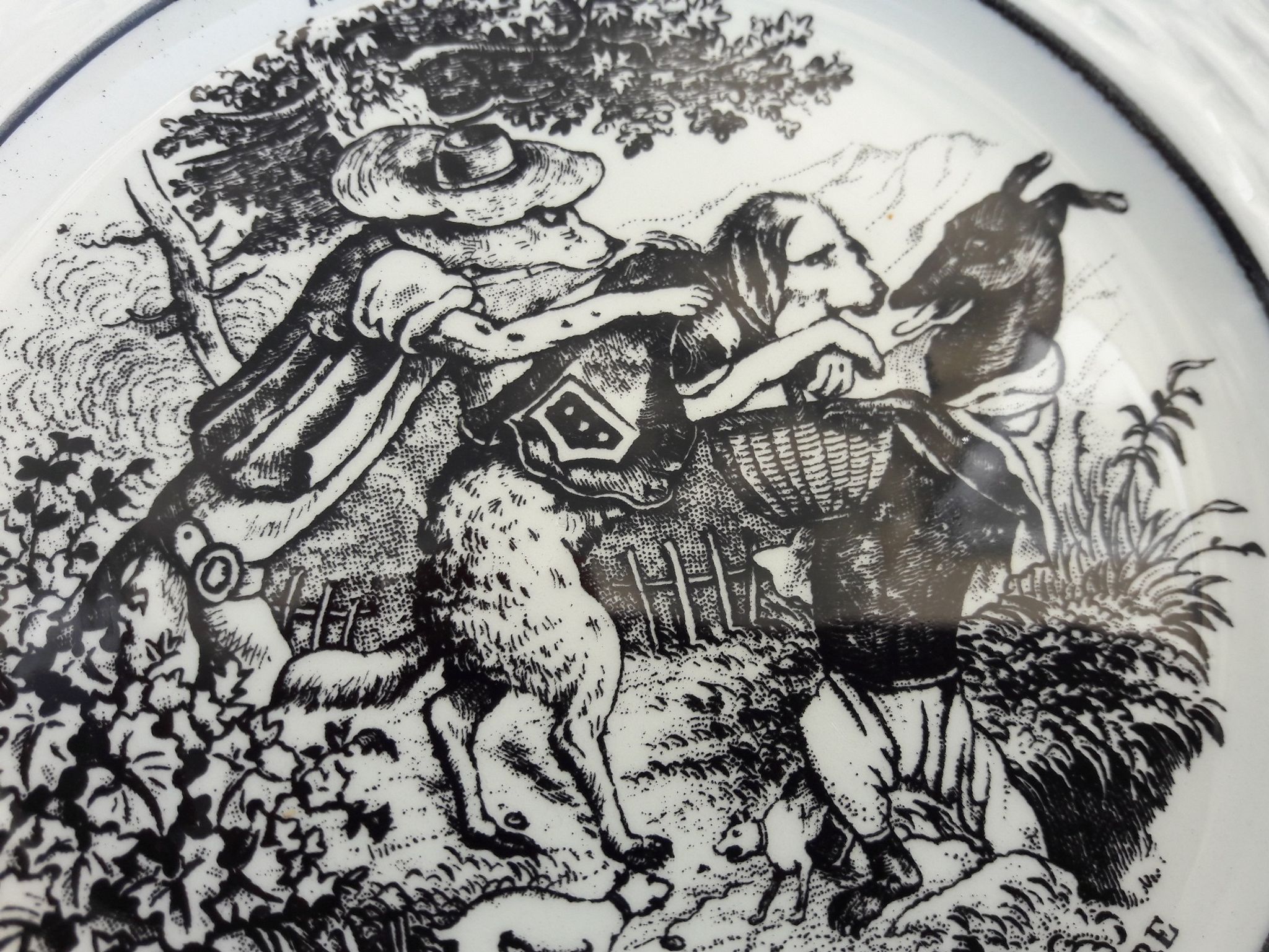 Plate fables La Fontaine