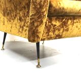 Pair set of 2 armchairs, italy 1950s