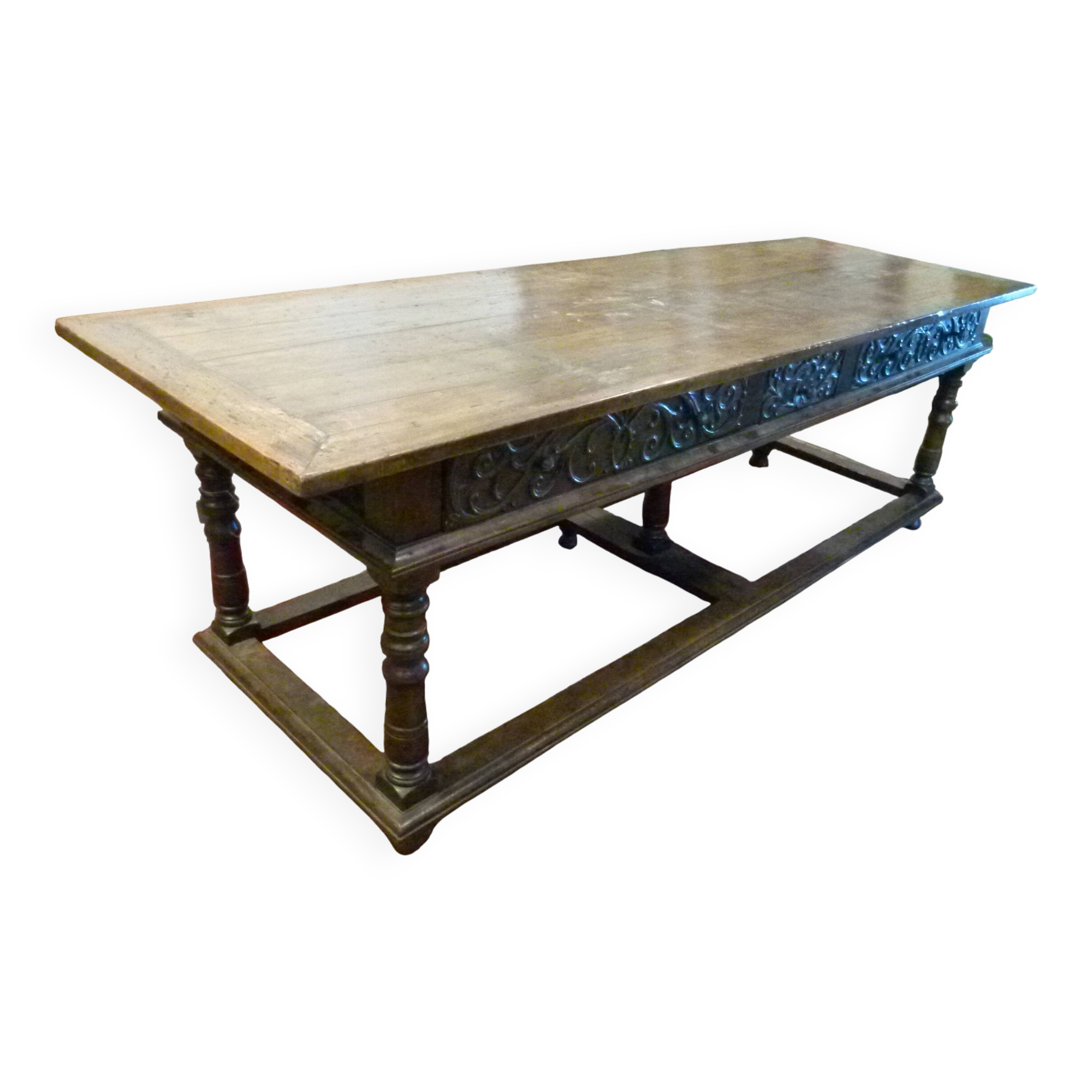 19th century walnut table