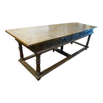 19th century walnut table