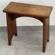 Lace bench in natural wood folk art, quite high