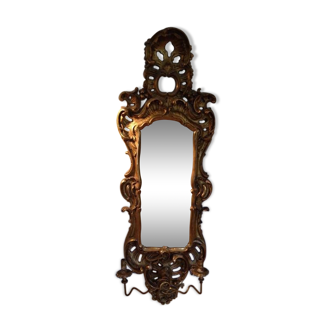 Miroir réverbere style rococo fin 19ème