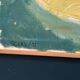 Swedish Oil on Panel “Landscape” by Lars Stocks,Framed & Vintage 77 × 57 cm