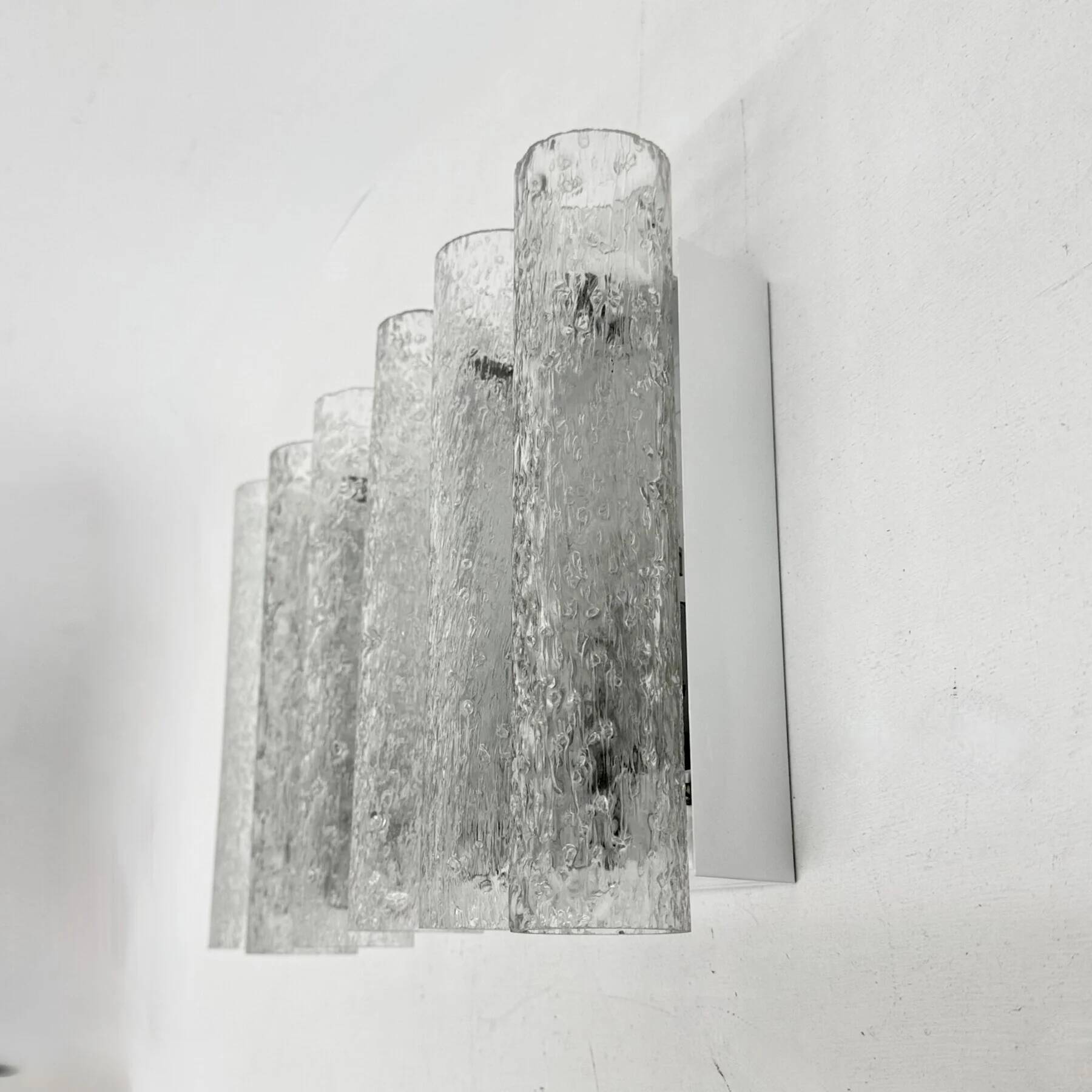 Mid-century design Doria Leuchten wall lamps sconce, 1970s