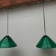 Green opaline pair