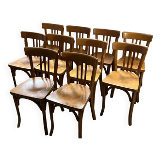 Set of 10 Baumann Bistro Chairs