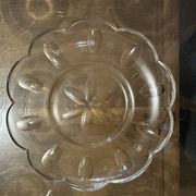 Set of 8 crystal bowls with floral decoration, France early 20th century.